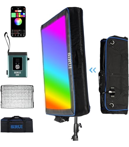 Amazon.com : Sirui 200W Automatic Inflatable Bi-Color LED Video